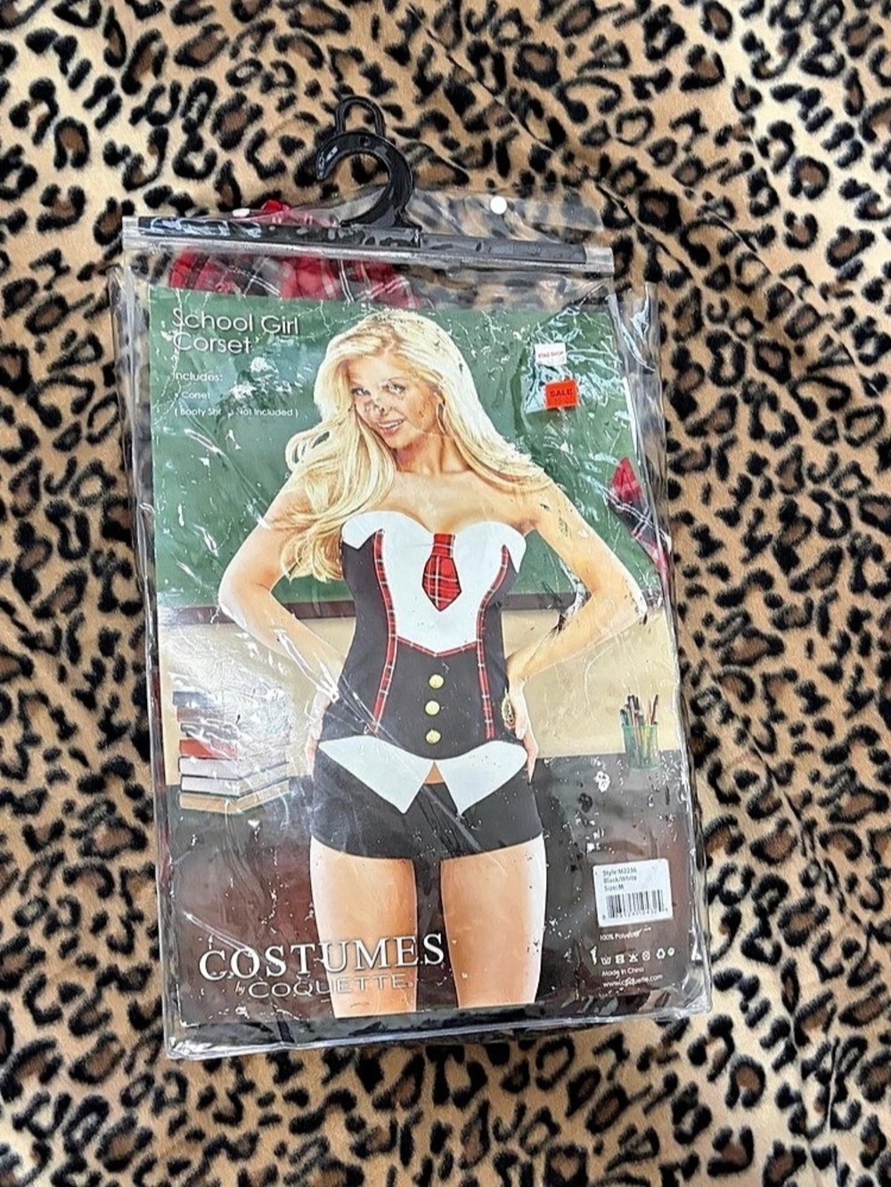 Early 2000s school girl Halloween costume
 Corset Plaid Costume Red & Black